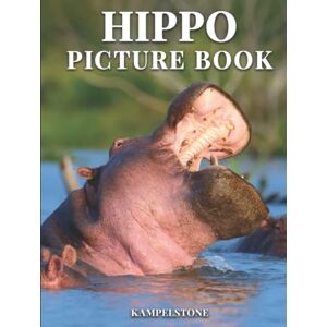 Kampelstone Hippo Picture Book: 100 Beautiful Images of Hippopotamuses Great Housewarming Gift or Hardcover Coffee Table Decor Kampelstone Hippo Picture Book: 100 Beautiful Images of Hippopotamuses Great Housewarming Gift or Hardcover Coffee Table Decor