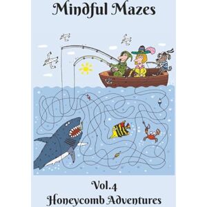 Ink, SD Mindful Mazes: Vol.4 Honeycomb Adventures 100 Relaxing Puzzles to De-Stress 6”x9” 2 puzzle per page With Solutions 100 pages (Mindful Mazes: Stress-Relieving Puzzle Collection for Adults) Ink, SD Mindful Mazes: Vol.4 Honeycomb Adventures 100 Relaxing Puzzles to De-Stress 6”x9” 2 puzzle per page With Solutions 100 pages (Mindful Mazes: Stress-Relieving Puzzle Collection for Adults)