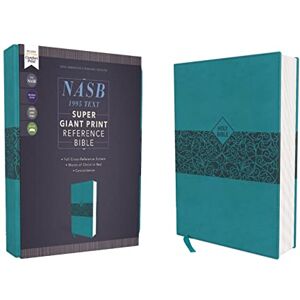 Zondervan NASB, Super Giant Print Reference Bible (Font Size: 16.5-point), Leathersoft, Teal, Red Letter, 1995 Text, Comfort Print Zondervan NASB, Super Giant Print Reference Bible (Font Size: 16.5-point), Leathersoft, Teal, Red Letter, 1995 Text, Comfort Print