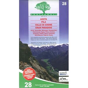 Fraternali Editore Aosta Pila Valle di Cogne Gran Paradiso: 1:25000: 28 (wandelkaart) Fraternali Editore Aosta Pila Valle di Cogne Gran Paradiso: 1:25000: 28 (wandelkaart)