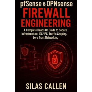 Callen, Silas pfSense and OPNsense Firewall Engineering: A Complete Hands On Guide to Secure Infrastructure, IDS/IPS, Traffic Shaping, Zero Trust Networking (Modern Infrastructure Mastery Series) Callen, Silas pfSense and OPNsense Firewall Engineering: A Complete Hands On Guide to Secure Infrastructure, IDS/IPS, Traffic Shaping, Zero Trust Networking (Modern Infrastructure Mastery Series)