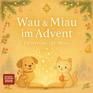 Gilmore, Olive Wau & Miau im Advent – 24 Tierreime für Minis voller Spaß, Klang & Weihnachtszauber Adventskalender: Ein liebevolles Reim-Adventsbuch zum Mitsprechen, Singen & Staunen – für Kinder ab 2 Jahren Gilmore, Olive Wau & Miau im Advent – 24 Tierreime für Minis voller Spaß, Klang & Weihnachtszauber Adventskalender: Ein liebevolles Reim-Adventsbuch zum Mitsprechen, Singen & Staunen – für Kinder ab 2 Jahren
