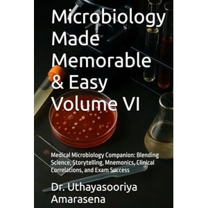 Amarasena, Dr. Uthayasooriya Microbiology Made Memorable & Easy Volume VI: Medical Microbiology Companion: Blending Science, Storytelling, Mnemonics, Clinical Correlations, and Exam Success Amarasena, Dr. Uthayasooriya Microbiology Made Memorable & Easy Volume VI: Medical Microbiology Companion: Blending Science, Storytelling, Mnemonics, Clinical Correlations, and Exam Success