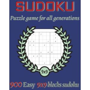 Enigma, Sam SUDOKU Puzzle game for all generations: 900 Easy 9x9 blocks sudoku Enigma, Sam SUDOKU Puzzle game for all generations: 900 Easy 9x9 blocks sudoku