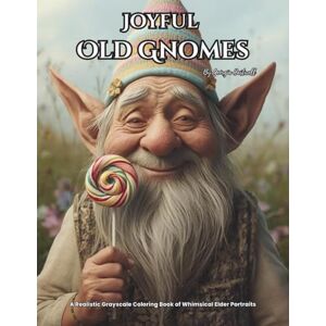 Hartwell, Georgia Joyful Old Gnomes: A Realistic Grayscale Coloring Book of Whimsical Elder Portraits: Color Therapy Pages of Emotions and Fantastic Creatures for Relaxation Hartwell, Georgia Joyful Old Gnomes: A Realistic Grayscale Coloring Book of Whimsical Elder Portraits: Color Therapy Pages of Emotions and Fantastic Creatures for Relaxation