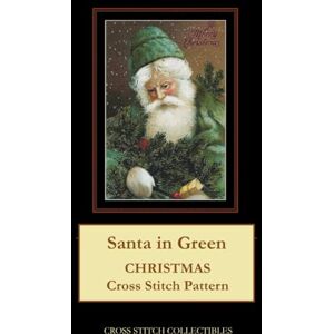 Santa in Green: Christmas Cross Stitch Pattern Santa in Green: Christmas Cross Stitch Pattern