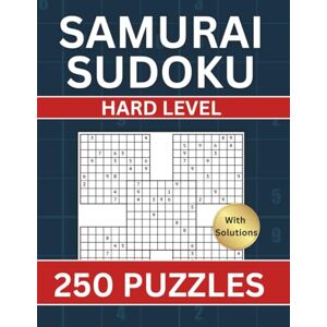 Publications, HT Rai Samurai Sudoku Puzzle Book: Hard Level 1250 Overlapping Sudoku Puzzles into 250 Samurai Puzzles With Instructions and Solutions For Adults, Teens ... Per Page (Samurai Sudoku Puzzles For Adults) Publications, HT Rai Samurai Sudoku Puzzle Book: Hard Level 1250 Overlapping Sudoku Puzzles into 250 Samurai Puzzles With Instructions and Solutions For Adults, Teens ... Per Page (Samurai Sudoku Puzzles For Adults)