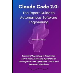 McCleary, Adam Claude Code 2.0: The Expert Guide to Autonomous Software Engineering: From First Repository to Production Automation: Mastering Agent-Driven ... and Secure AI Workflows (Claude Code Series) McCleary, Adam Claude Code 2.0: The Expert Guide to Autonomous Software Engineering: From First Repository to Production Automation: Mastering Agent-Driven ... and Secure AI Workflows (Claude Code Series)