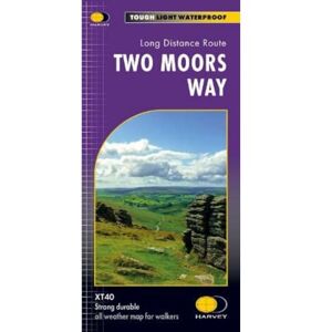 Harvey Maps Two Moors Way: Trail map (Trail Map XT40) Harvey Maps Two Moors Way: Trail map (Trail Map XT40)