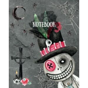 Designs, Jotteroo Cute Gothic Notebook / Journal. A spooky scary notepad for work, school or just keeping notes!: 108 Page, Cream Lined Paper, Boy Edition, 8" x 10 Designs, Jotteroo Cute Gothic Notebook / Journal. A spooky scary notepad for work, school or just keeping notes!: 108 Page, Cream Lined Paper, Boy Edition, 8" x 10