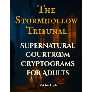 Gupta, Vaibhav The Stormhollow Tribunal: Supernatural Courtroom Cryptograms for Adults: A Story-Driven Mystery Puzzle Book in Large Print Solve the Vampire Murder ... 300+ Puzzles (Gothic Story Cryptogram Series) Gupta, Vaibhav The Stormhollow Tribunal: Supernatural Courtroom Cryptograms for Adults: A Story-Driven Mystery Puzzle Book in Large Print Solve the Vampire Murder ... 300+ Puzzles (Gothic Story Cryptogram Series)