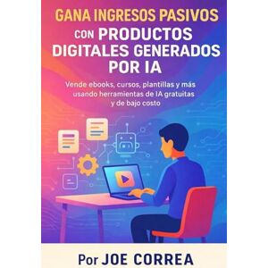 Correa, Joe Gana Ingresos Pasivos con Productos Digitales Generados por IA: Vende ebooks, cursos, plantillas y más usando herramientas de IA gratuitas y de bajo costo: 4 (Serie de Negocios Online Con Ia) Correa, Joe Gana Ingresos Pasivos con Productos Digitales Generados por IA: Vende ebooks, cursos, plantillas y más usando herramientas de IA gratuitas y de bajo costo: 4 (Serie de Negocios Online Con Ia)