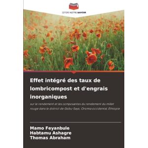 Feyanbule, Mamo Effet intégré des taux de lombricompost et d'engrais inorganiques: sur le rendement et les composantes du rendement du millet rouge dans le district de Gobu-Sayo, Oromia occidental, Éthiopie Feyanbule, Mamo Effet intégré des taux de lombricompost et d'engrais inorganiques: sur le rendement et les composantes du rendement du millet rouge dans le district de Gobu-Sayo, Oromia occidental, Éthiopie
