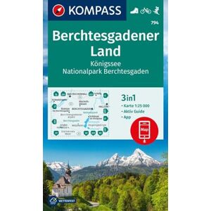 Kompass Berchtesgadener Land NP + Aktiv Guide (794): 3in1 Wanderkarte mit Aktiv Guide inklusive Karte zur offline Verwendung in der -App. Fahrradfahren. Skitouren. Kompass Berchtesgadener Land NP + Aktiv Guide (794): 3in1 Wanderkarte mit Aktiv Guide inklusive Karte zur offline Verwendung in der -App. Fahrradfahren. Skitouren.