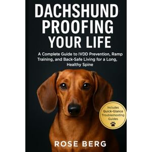 Berg, Rose DACHSHUND-PROOFING YOUR LIFE: A Complete Guide to IVDD Prevention, Ramp Training, and Back-Safe Living for a Long, Healthy Spine. Berg, Rose DACHSHUND-PROOFING YOUR LIFE: A Complete Guide to IVDD Prevention, Ramp Training, and Back-Safe Living for a Long, Healthy Spine.
