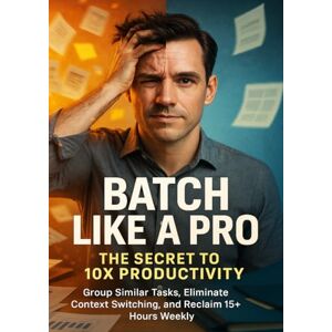 Harrington, Mia Batch Like a Pro: The Secret to 10X Productivity: Group Similar Tasks, Eliminate Context Switching, and Reclaim 15+ Hours Weekly Harrington, Mia Batch Like a Pro: The Secret to 10X Productivity: Group Similar Tasks, Eliminate Context Switching, and Reclaim 15+ Hours Weekly