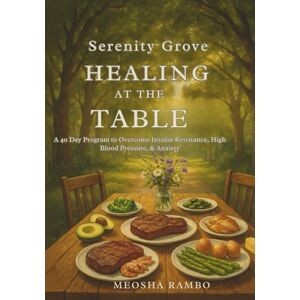 Rambo, Meosha Serenity Grove Healing at the Table: A 40 Day Program to Overcome Insulin Resistance, High Blood Pressure, and Anxiety Rambo, Meosha Serenity Grove Healing at the Table: A 40 Day Program to Overcome Insulin Resistance, High Blood Pressure, and Anxiety