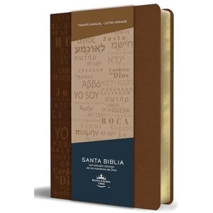 Reina Biblia Rvr60 Letra Grande Tamaño Manual, Simil Piel Canela Con Nombres de Dios / Spanish Bible Rvr60 Handy Size Large Print Leather Soft Brown with ... 1960, Brown, Leathersoft With Names of God Reina Biblia Rvr60 Letra Grande Tamaño Manual, Simil Piel Canela Con Nombres de Dios / Spanish Bible Rvr60 Handy Size Large Print Leather Soft Brown with ... 1960, Brown, Leathersoft With Names of God