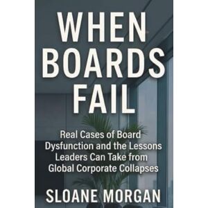 Morgan, Sloane When Boards Fail: Real Cases of Board Dysfunction and the Lessons Leaders Can Take from Global Corporate Collapses Morgan, Sloane When Boards Fail: Real Cases of Board Dysfunction and the Lessons Leaders Can Take from Global Corporate Collapses