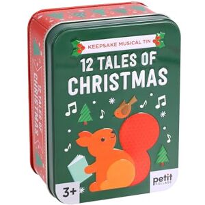 Petit Collage Musical Tin: 12 Tales of Christmas – 12 Holiday Stories with Wind‑Up Music in Festive Keepsake Tin – Perfect for Kids 3+ – FSC & Vegetable Ink Eco-Friendly Gift Petit Collage Musical Tin: 12 Tales of Christmas – 12 Holiday Stories with Wind‑Up Music in Festive Keepsake Tin – Perfect for Kids 3+ – FSC & Vegetable Ink Eco-Friendly Gift