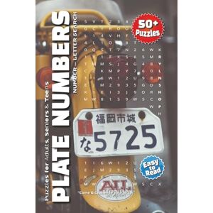 shop, RYLN Plate Numbers Word Search Puzzle Book: Entertaining Word Searches on Vehicle Plates, Number Plates, Registration Numbers & More 6x9 Inches, 110 ... – Great for Holidays, Trips & Relaxation! shop, RYLN Plate Numbers Word Search Puzzle Book: Entertaining Word Searches on Vehicle Plates, Number Plates, Registration Numbers & More 6x9 Inches, 110 ... – Great for Holidays, Trips & Relaxation!