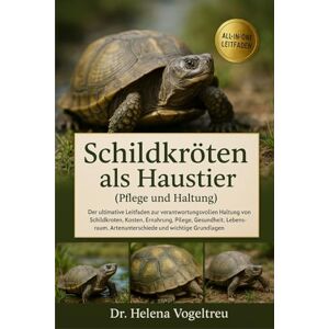 Vogeltreu, Dr. Helena Schildkröten als Haustier (Pflege und Haltung): Der Ultimative Leitfaden Zur Pflege Von Schildkröten: Kosten, Fütterung, Interaktion, Pflege, Gesundheitstraining Und Mehr Vogeltreu, Dr. Helena Schildkröten als Haustier (Pflege und Haltung): Der Ultimative Leitfaden Zur Pflege Von Schildkröten: Kosten, Fütterung, Interaktion, Pflege, Gesundheitstraining Und Mehr
