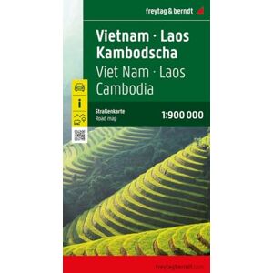 FREYTAG-BERNDT UND ARTARIA Vietnam Laos Cambodia f&b r/v (r): Wegenkaart 1:900 000 FREYTAG-BERNDT UND ARTARIA Vietnam Laos Cambodia f&b r/v (r): Wegenkaart 1:900 000