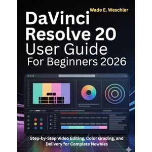 Weschler, Wade E. DaVinci Resolve 20 User Guide for Beginners 2026: Step-by-Step Video Editing, Color Grading, and Delivery for Complete Newbies Weschler, Wade E. DaVinci Resolve 20 User Guide for Beginners 2026: Step-by-Step Video Editing, Color Grading, and Delivery for Complete Newbies