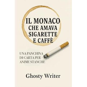 Writer, Ghosty Il monaco che amava sigarette e caffè Una panchina di carta per anime stanche Writer, Ghosty Il monaco che amava sigarette e caffè Una panchina di carta per anime stanche