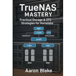 Blake, Aaron TrueNAS Mastery: Practical Storage & ZFS Strategies for Homelabs: Build Reliable, Secure, and High-Performance Storage Systems with Hands-On Labs and ... Deployment (TrueNAS Storage Mastery Series) Blake, Aaron TrueNAS Mastery: Practical Storage & ZFS Strategies for Homelabs: Build Reliable, Secure, and High-Performance Storage Systems with Hands-On Labs and ... Deployment (TrueNAS Storage Mastery Series)