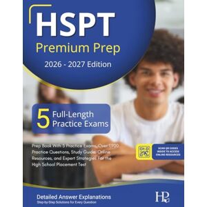 Gaynor, Mary HSPT Premium Prep 2026-2027: Prep Book With 5 Practice Exams, Over 1,900 Practice Questions, Study Guide, Online Resources, and Expert Strategies For the High School Placement Test Gaynor, Mary HSPT Premium Prep 2026-2027: Prep Book With 5 Practice Exams, Over 1,900 Practice Questions, Study Guide, Online Resources, and Expert Strategies For the High School Placement Test