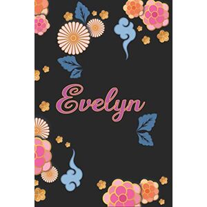 Publishing, Younes Evelyn: Notizblock, Personalisiertes Tagebuch mit Vornamen für Mädchen und Frauen, 100-seitiges Notizbuch 6x9 "(15x23cm) mit chinesischem Blumenmuster. Publishing, Younes Evelyn: Notizblock, Personalisiertes Tagebuch mit Vornamen für Mädchen und Frauen, 100-seitiges Notizbuch 6x9 "(15x23cm) mit chinesischem Blumenmuster.