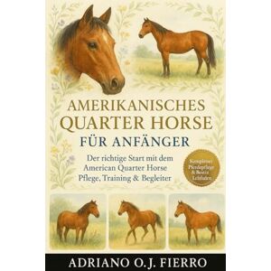 O.J FIERRO, ADRIANO Amerikanisches Quarter Horse für Anfänger: Der richtige Start mit dem American Quarter Horse Pflege, Training & Begleiter O.J FIERRO, ADRIANO Amerikanisches Quarter Horse für Anfänger: Der richtige Start mit dem American Quarter Horse Pflege, Training & Begleiter