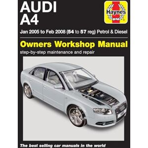 Haynes Audi A4 Petrol & Diesel (Jan 05 to Feb 08) Repair Manual (Paperback) Haynes Audi A4 Petrol & Diesel (Jan 05 to Feb 08) Repair Manual (Paperback)