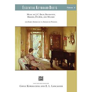 Staff, Alfred Publishing Essential Keyboard Duets, Vol 6: Music by J. C. Bach, Beethoven, Brahms, Dvorák, and Mozart: Music by J. C. Bach, Beethoven, Brahms, Dvorak, and Mozart (Essential Keyboard Ensemble Library, 6) Staff, Alfred Publishing Essential Keyboard Duets, Vol 6: Music by J. C. Bach, Beethoven, Brahms, Dvorák, and Mozart: Music by J. C. Bach, Beethoven, Brahms, Dvorak, and Mozart (Essential Keyboard Ensemble Library, 6)