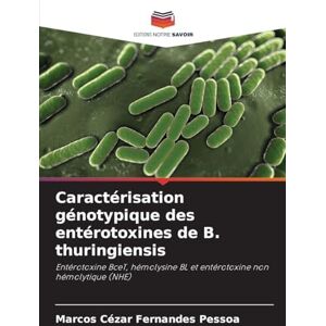 Fernandes Caractérisation génotypique des entérotoxines de B. thuringiensis: Entérotoxine BceT, hémolysine BL et entérotoxine non hémolytique (NHE) Fernandes Caractérisation génotypique des entérotoxines de B. thuringiensis: Entérotoxine BceT, hémolysine BL et entérotoxine non hémolytique (NHE)