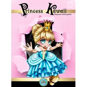 Teo'Art, Kevin Princess Kawaii: Greyscale Coloring Book Teo'Art, Kevin Princess Kawaii: Greyscale Coloring Book