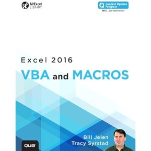 Jelen, Bill Excel 2016 VBA and Macros (includes Content Update Program) (MrExcel Library) Jelen, Bill Excel 2016 VBA and Macros (includes Content Update Program) (MrExcel Library)