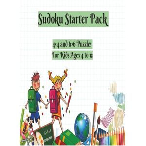 Ink, SD Sudoku Starter Pack: 4×4 and 6×6 Puzzles for Kids For Ages 4 to 12 8.5X11 150 Pages 4 Puzzles per Page 4 Difficulty Levels With Solutions ... Series: Home & Gift Edition for Kids) Ink, SD Sudoku Starter Pack: 4×4 and 6×6 Puzzles for Kids For Ages 4 to 12 8.5X11 150 Pages 4 Puzzles per Page 4 Difficulty Levels With Solutions ... Series: Home & Gift Edition for Kids)
