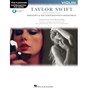 Taylor Swift Selections from Midnights &. Violin Solo. Includes Audio Online: The Tortured Poets Department Violin Play-Along Book with Online Audio Taylor Swift Selections from Midnights &. Violin Solo. Includes Audio Online: The Tortured Poets Department Violin Play-Along Book with Online Audio