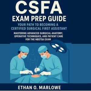 MARLOWE, ETHAN. O. CSFA EXAM PREP GUIDE:YOUR PATH TO BECOMING A CERTIFIED SURGICAL FIRST ASSISTANT: MASTERING ADVANCED SURGICAL ANATOMY, OPERATIVE TECHNIQUES, AND ... To Certification : Exam Study Guide Series) MARLOWE, ETHAN. O. CSFA EXAM PREP GUIDE:YOUR PATH TO BECOMING A CERTIFIED SURGICAL FIRST ASSISTANT: MASTERING ADVANCED SURGICAL ANATOMY, OPERATIVE TECHNIQUES, AND ... To Certification : Exam Study Guide Series)
