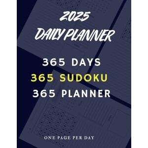Publisher, Ma 2025 One Page Per Day: One Page Per Day, 365 Planner & 365 Sudoku puzzles, Relax and Solve The Puzzle, 8.5" x 11 Publisher, Ma 2025 One Page Per Day: One Page Per Day, 365 Planner & 365 Sudoku puzzles, Relax and Solve The Puzzle, 8.5" x 11