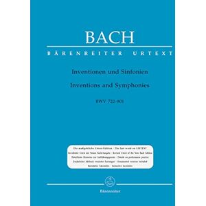 Johann Sebastian Bach Inventions & Sinfonias BWV 772-801 (Piano) Johann Sebastian Bach Inventions & Sinfonias BWV 772-801 (Piano)