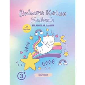 Usakli, Malkoc Einhorn Katze Malbuch: Für Kinder ab 3 Jahren Usakli, Malkoc Einhorn Katze Malbuch: Für Kinder ab 3 Jahren