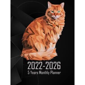 PLAN, NANA 2022-2026 Ginger Cat 5 Years monthly Planner: 60 Month Calendar. Large Planner 8,5 by 11 inches. Hardcover PLAN, NANA 2022-2026 Ginger Cat 5 Years monthly Planner: 60 Month Calendar. Large Planner 8,5 by 11 inches. Hardcover