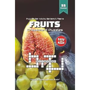 shop, RYLN Fruits Crossword Puzzle Book: Fruity Fun Crossword Puzzles: Easy-to-Read Challenges Featuring Apples, Mangoes, Bananas & More 6x9 Inches, 110 Pages ... Gift for Vacations, Holidays & Relaxation shop, RYLN Fruits Crossword Puzzle Book: Fruity Fun Crossword Puzzles: Easy-to-Read Challenges Featuring Apples, Mangoes, Bananas & More 6x9 Inches, 110 Pages ... Gift for Vacations, Holidays & Relaxation