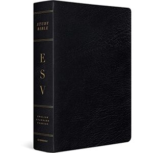 ESV Study Bible, Large Print (Black, Indexed): English Standard Version, Study, Large Print, Genuine Leather, Black ESV Study Bible, Large Print (Black, Indexed): English Standard Version, Study, Large Print, Genuine Leather, Black