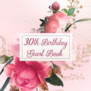 Publishing, Witty Roses and Gold Floral 30th Birthday Party Guest Book with Gift Log for a Woman Publishing, Witty Roses and Gold Floral 30th Birthday Party Guest Book with Gift Log for a Woman