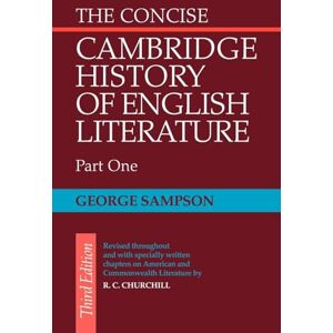 Sampson, George Concise Cambridge History of English Literature Sampson, George Concise Cambridge History of English Literature