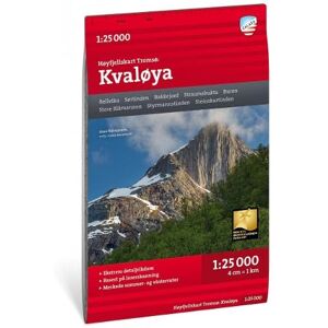 Calazo Forlag Hoyfjellskart Tromso: Kvaloya 1:25000 (High alpine map) Calazo Forlag Hoyfjellskart Tromso: Kvaloya 1:25000 (High alpine map)